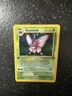 Pokemon Venomoth Jungle 13/64 1st Edition Holo 1999 WOTC TCG Card - LP - Image 1