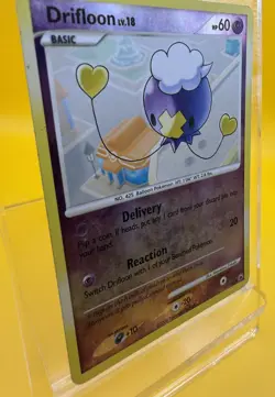 DRIFLOON 61/100 Reverse Holo Majestic Dawn Pokemon Card 2008 MP - Image 3