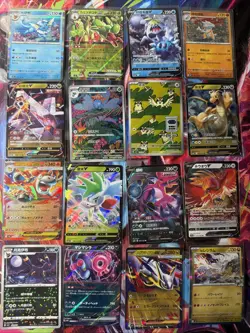 Pokemon 16 Card Lot nm V Max Mega Amazing Ex HOLO Rare Hits Only F66 - Image 1