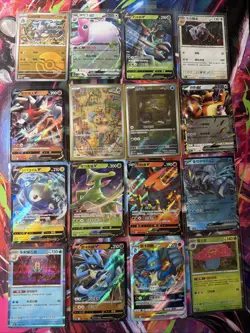 Pokemon 16 Card Lot nm V Max Mega Amazing Ex HOLO Rare Hits Only F53 - Image 1