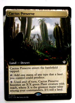Cactus Preserve (Extended Art) - Cdr: Outlaws of Thunder Junction (OTC) - R 0076 - Image 1