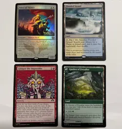 Magic:The Gathering Voice Of Victory Foil Flooded Strand Glimpse plus 2 more - Image 1
