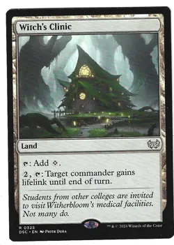 MTG- WITCH'S CLINIC - RARE -DUSKMOURN : HOUSE OF HORROR - #0325 - NM - Image 1