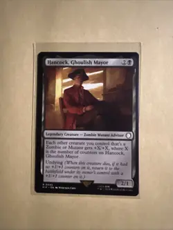 MTG Hancock, Ghoulish Mayor PIP 0045 R NM Regular - Image 1