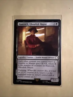 MTG Hancock, Ghoulish Mayor PIP 0045 R NM Regular - Image 2