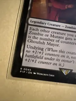 MTG Hancock, Ghoulish Mayor PIP 0045 R NM Regular - Image 3