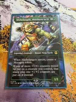 1x Michelangelo, Weirdness to 11 - Extended Art NM Eng MTG - MTG TMNT - Image 5