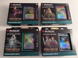 Lord of the Rings: Tales of Middle-Earth Commander Decks [Set of 4] - MTG Sealed - Image 1