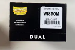 Dragon Shield Matte Dual Wisdom 10 PACK DISPLAY BOX Standard Size Sleeves 100ct - Image 1