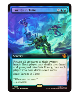 Turtles in Time - Foil - Extended Art Teenage Mutant Ninja Turtles MTG - Image 1