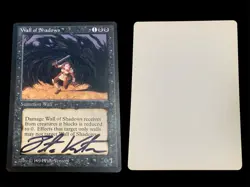 1994 MTG - Legends - WALL OF SHADOWS(AP) - Pete Venters Signed Artist Proof - NM - Image 1