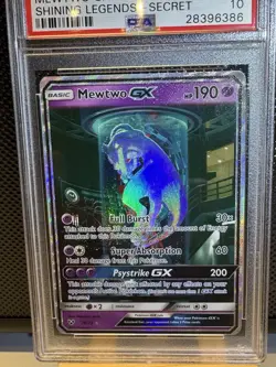 Pokemon Mewtwo GX 2017 Sun & Moon Shining Legends #78 - PSA 10 - 78/73 - Image 2