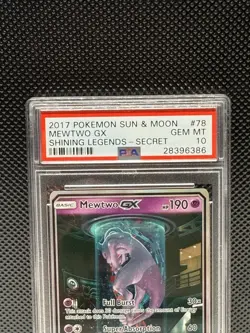 Pokemon Mewtwo GX 2017 Sun & Moon Shining Legends #78 - PSA 10 - 78/73 - Image 3