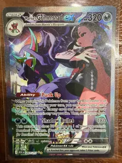 Marnie’s Grimmsnarl Ex SIR Pokemon Ascended Heroes 287/217 English Pack Fresh - Image 1