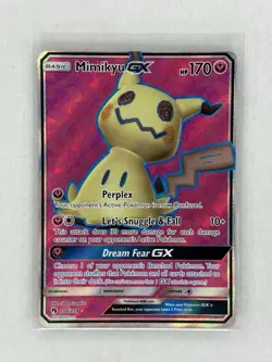 Pokemon Mimikyu GX 206/214 Sun & Moon Lost Thunder 2018 Full Art NM - Image 1
