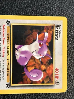 Pokemon TCG Rattata 66/82 1st Edition Team Rocket LP - Image 2