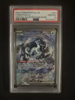 2023 POKEMON PAL EN-PALDEA EVOLVED SPECIAL ILLUSTRATION RARE CHIEN-PAO EX PSA 10 - Image 1