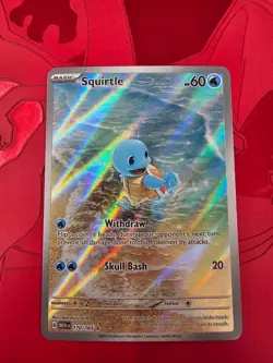 Squirtle 170/165 Sv: Scarlet & Violet 151 Holo Full SIR Pokemon Holo Rare - Image 1