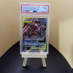 2020 POKEMON SM PROMO TAG TEAM POWERS COLLECTION UMBREON & DARKRAI GX PSA 9 - Image 1
