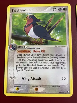 Pokemon TCG Swellow EX Ruby and Sapphire 46/109 Regular Uncommon. LP - Image 2