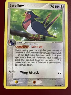 Pokemon TCG Swellow EX Ruby and Sapphire 46/109 Regular Uncommon. LP - Image 4