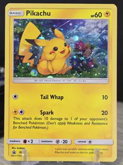 Pokemon Card TCG Pikachu SM86 Black Star Promo Shining Legends 2017 Holo - Image 5