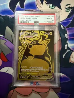 2022 Pokemon Lost Origin Pikachu VMAX TG29/TG30 PSA 10 GEM MINT - Image 1