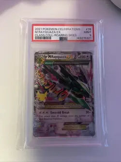 Pokemon TCG Celebrations M Rayquaza EX # 76 PSA Grade 9 C.C. Roaring Skies - Image 1