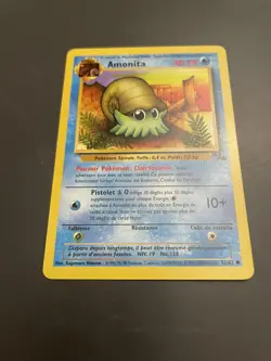 Pokemon TCG Omanyte Fossil 52 Regular 1999-2000 Wizards Base Set Copyright... - Image 1