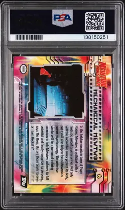1999 TOPPS POKEMON THE MOVIE EDT MECHANICAL MEWTWO-FOIL #6 MOVIE EDITION PSA 7 - Image 2