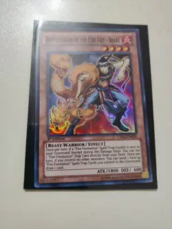 YuGiOh Brotherhood of the Fire Fist Snake CBLZ-EN026 Super Rare - Image 1