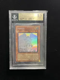 2008 Yu-Gi-Oh TCG English 1st Edition LODT-EN001 Honest Ghost Rare BGS 9.5 NI36 - Image 1