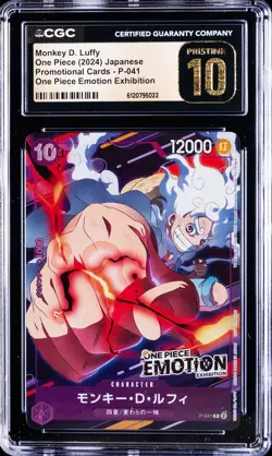 2024 ONE PIECE JPN EMOTION EXHIBITION PROMO MONKEY D. LUFFY CGC 10 PRISTINE - Image 1