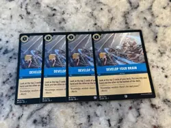 Disney Lorcana Develop Your Brain 161/204 The First Chapter Common 4 Cards Set - Image 1