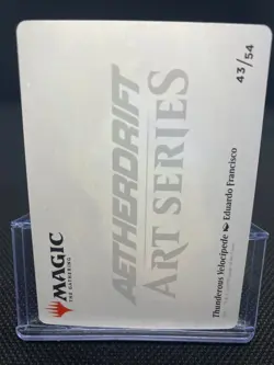 Thunderous Velocipede Art Card (Gold-Stamped Signature) - Aetherdrift - Image 2