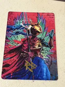 mtg gold signature Hazoret Godseeker, Aetherdrift Art Series card 52/54 - Image 1