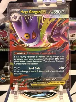 Mega Gengar ex 056/094 Double Rare Phantasmal Flames Pokemon TCG Card – NM - Image 1