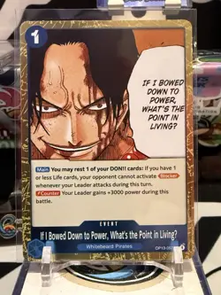 If I Bowed Down To Power OP13-057 OP-13 Carrying On His Will One Piece Card - Image 1