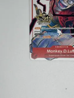 One Piece Card Game Monkey.D.Luffy ST01-012 SR 3rd Anniversary Rush 6000 Power … - Image 2