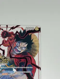 One Piece Card Game Monkey.D.Luffy ST01-012 SR 3rd Anniversary Rush 6000 Power … - Image 3
