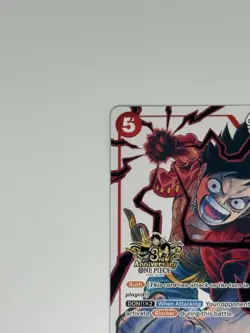 One Piece Card Game Monkey.D.Luffy ST01-012 SR 3rd Anniversary Rush 6000 Power … - Image 4