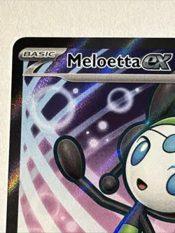 Pokemon TCG Black Bolt Meloetta EX Full Art Ultra Rare Card 159/086 - Image 2