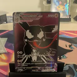 Pokemon Venom Pikachu Vcos Fan Art Card - Non-TCG - NEAR MINT 033/055 - Image 1