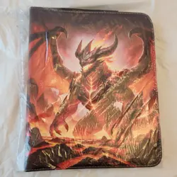 Dragon Fire Card Binder TCG 9 Pockets 50 Sleeves Holds 400 New - Image 1