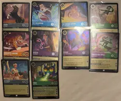Lorcana Chapter 8 Cold Foil C UC R 10 Cards - Image 1
