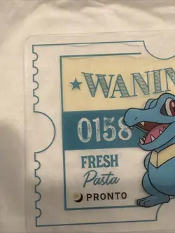 Waninoko Totodile Pokemon × PRONTO CAFE PROMO Clear Card 2025 JP NM US Seller - Image 5
