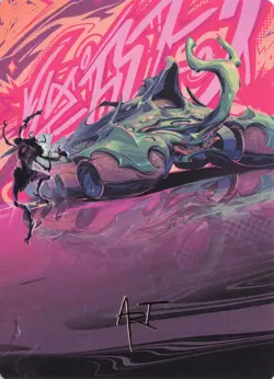 Earthrumbler Art Card (Gold-Stamped), #42, Art Series: Aetherdrift - Image 1