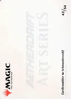 Earthrumbler Art Card (Gold-Stamped), #42, Art Series: Aetherdrift - Image 2