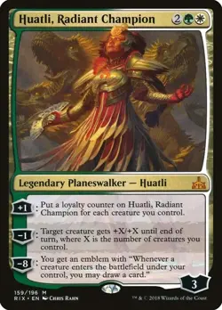 Magic The Gathering MTG HUATLI, RADIANT CHAMPION Rivals of Ixalan NM Near Mint - Image 1