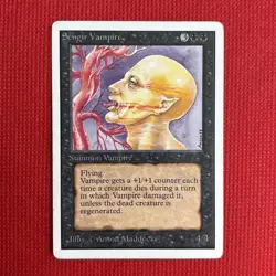 MTG {SENGIR VAMPIRE} 1993 Unlimited Edition #128 Reg Uncommon LP/EX *Free Ship* - Image 1